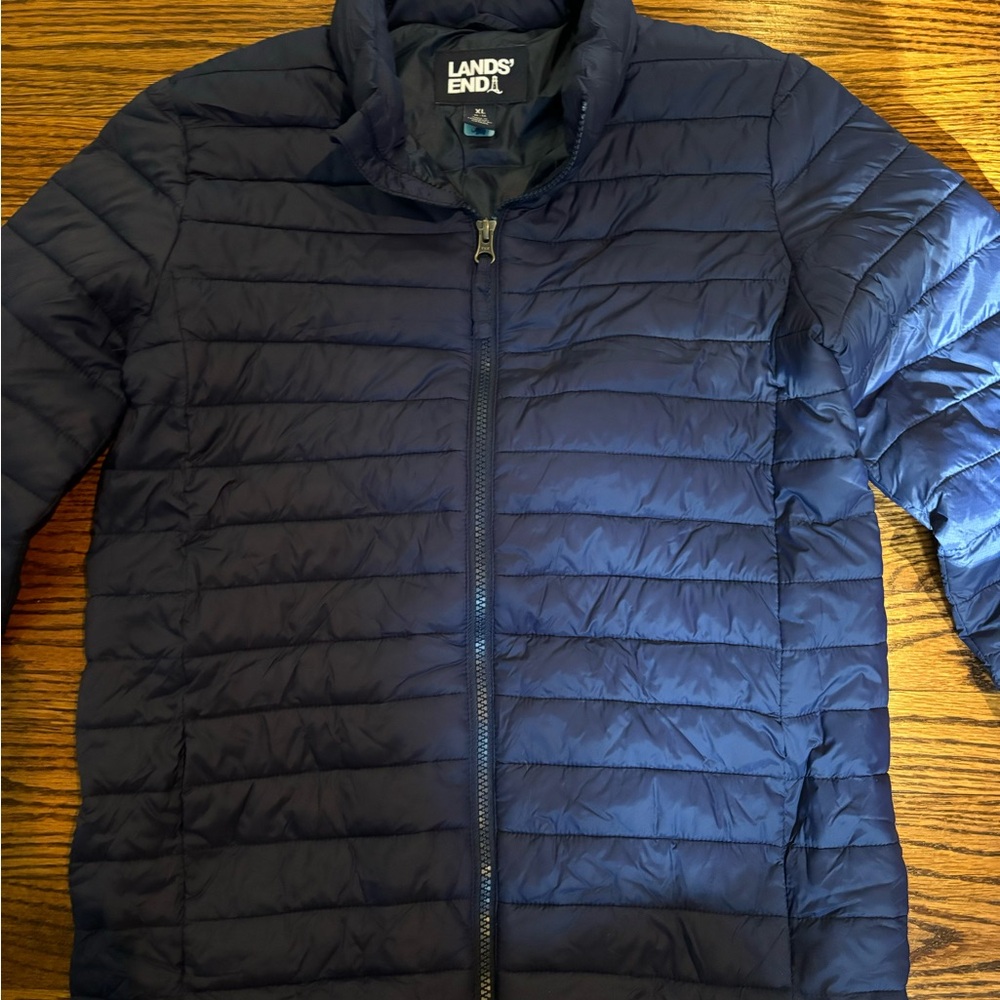 Lands’ End puffer jacket boys size XL 14-16y - Picture 5 of 7